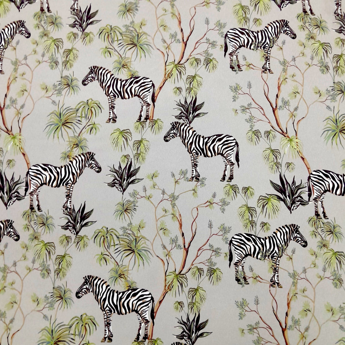 Printed Mini Matt Zebra Grey 140 cm