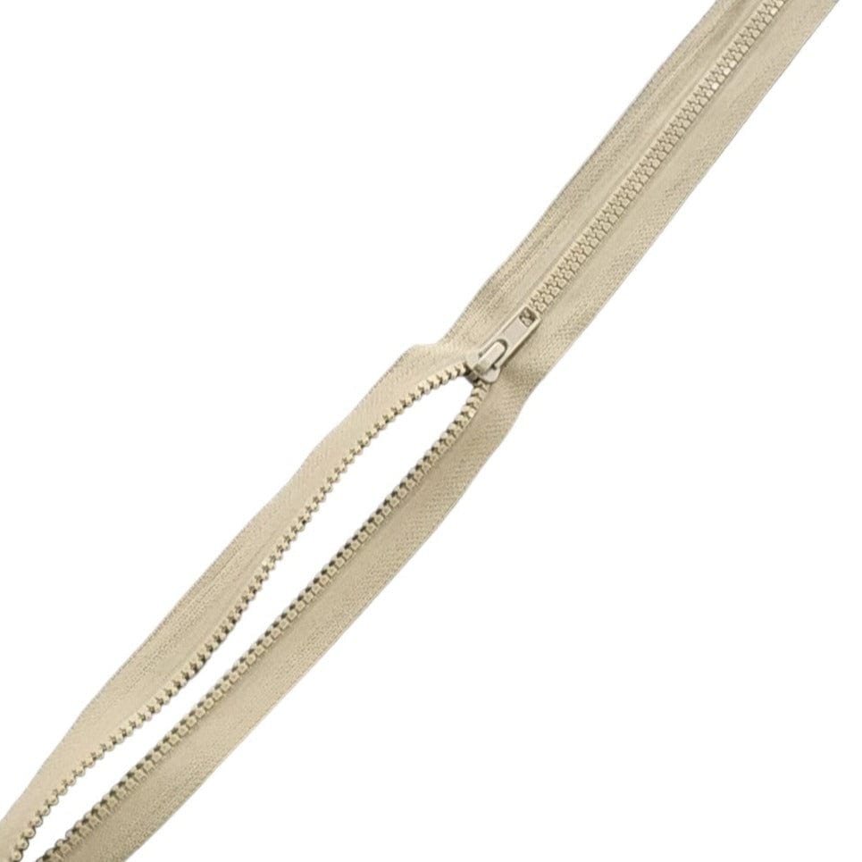ZIPS HABBY Fawn Chunky Open End Zip 60 cm (7768303861849)