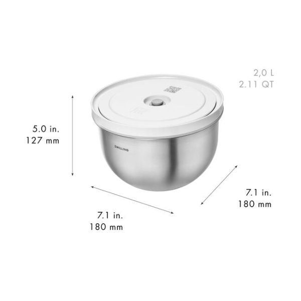 Zwilling Food Storage Zwilling Fresh & Save Stainless Steel Bowls Starter Set ZW-1031015