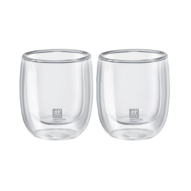 Zwilling Knife Zwilling Double Walled Espresso Glass Set 2 Piece ZW-39500-075-0