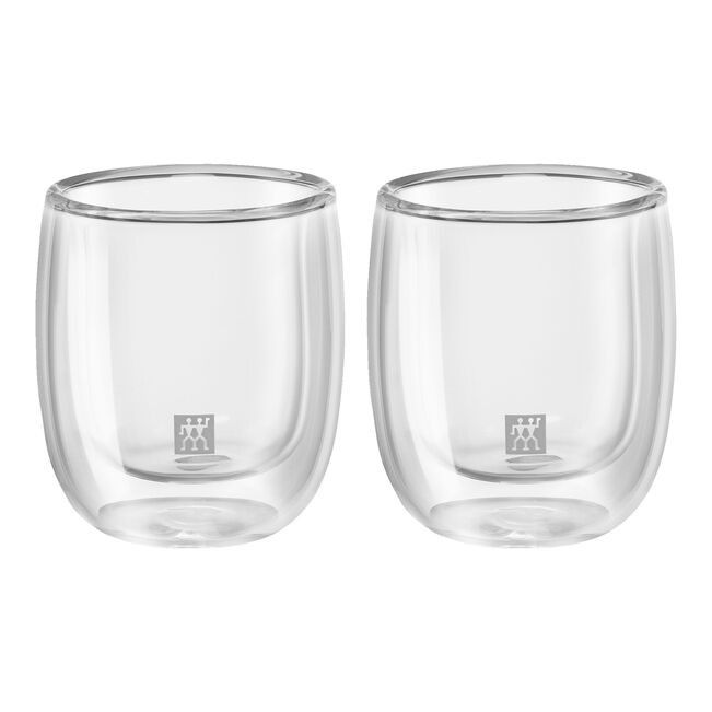 Zwilling Knife Zwilling Double Walled Espresso Glass Set 2 Piece ZW-39500-075-0