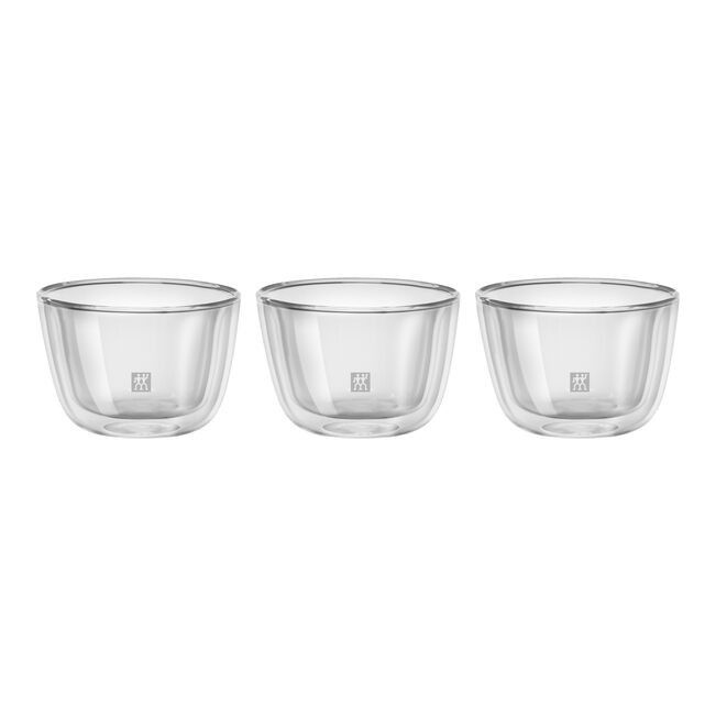 Zwilling Knife Zwilling Double Walled Tapas Glass Bowl Set 3 Piece ZW-39500-227-0