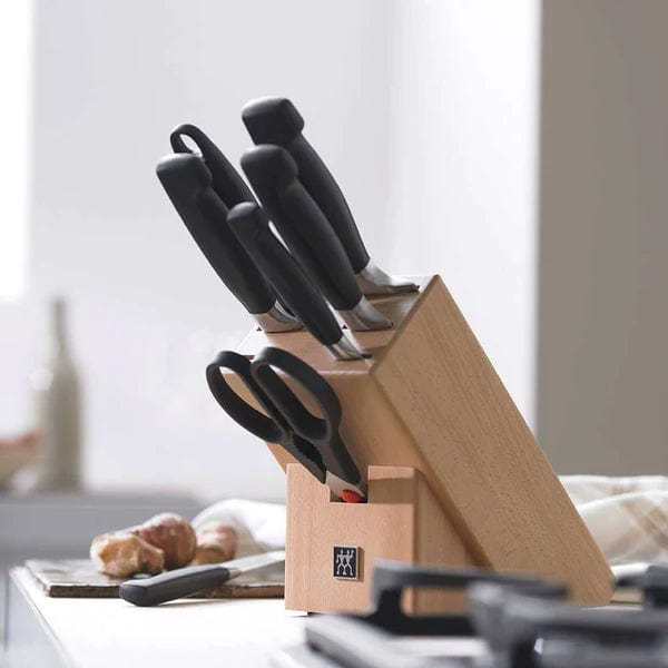 Zwilling Knife Zwilling Four Star Bamboo 7pc Knife Block Set With Shears ZW-35068-002 (7615889506393)