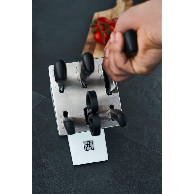 Zwilling Knife Zwilling Knives in Self-Sharpening Four Star Block Set 7 Piece Ash White ZW-1002304