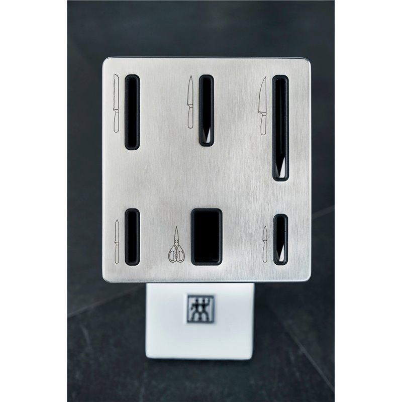 Zwilling Knife Zwilling Knives in Self-Sharpening Four Star Block Set 7 Piece Ash White ZW-1002304