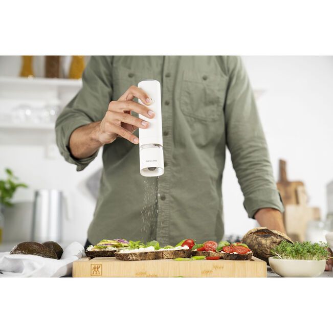 Zwilling Salt & Pepper Zwilling Enfinigy Electric Spice Mill, White ZW-53103-700-0