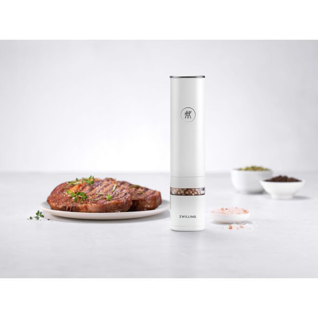 Zwilling Salt & Pepper Zwilling Enfinigy Electric Spice Mill, White ZW-53103-700-0
