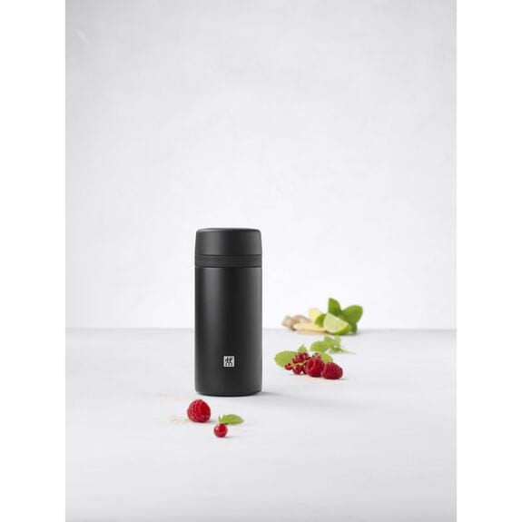 Zwilling Travel Mug Zwilling Thermo 420ml Tea & Fruit Infuser Bottle Black ZW39500-512 (7416603836505)