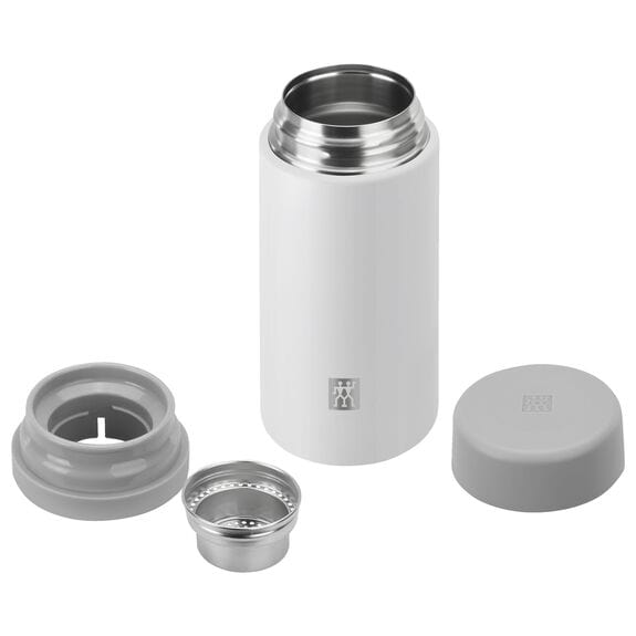 Zwilling Travel Mug Zwilling Thermo 420ml Tea & Fruit Infuser Bottle White ZW39500-511 (7416599019609)
