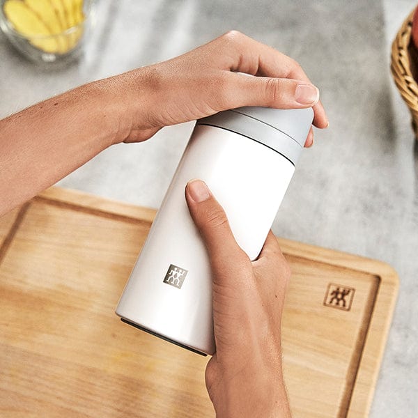 Zwilling Travel Mug Zwilling Thermo 420ml Tea & Fruit Infuser Bottle White ZW39500-511 (7416599019609)