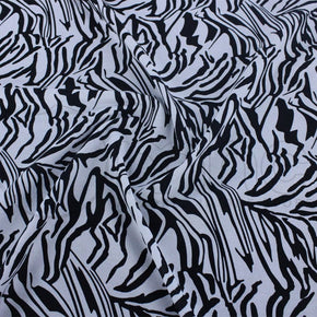 100% COTTON Dress Fabrics Black Printed cotton Zebra Fabric 140cm (7190571483225)