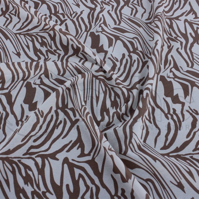 100% COTTON Dress Fabrics Fudge Printed cotton Zebra Fabric 140cm (7190571483225)
