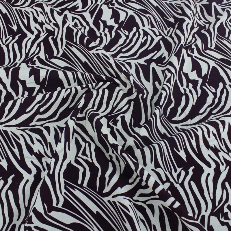 100% COTTON Dress Fabrics Maroon Printed cotton Zebra Fabric 140cm (7190571483225)