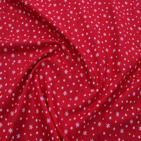 100% COTTON Red Usa 100% Cotton Craft Snow Fabric 110cm (6940724035673)