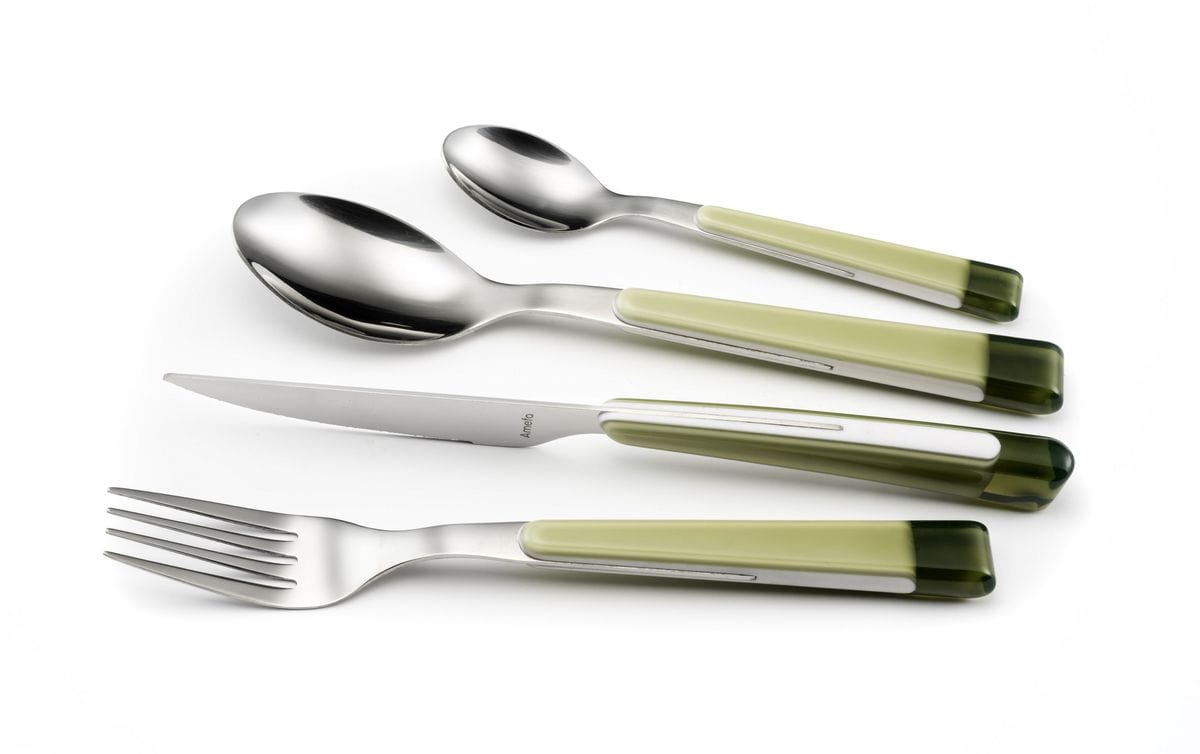 AMEFA CUTLERY Amefa Guimauve 16 Piece Cutlery Set Green (6997351923801)