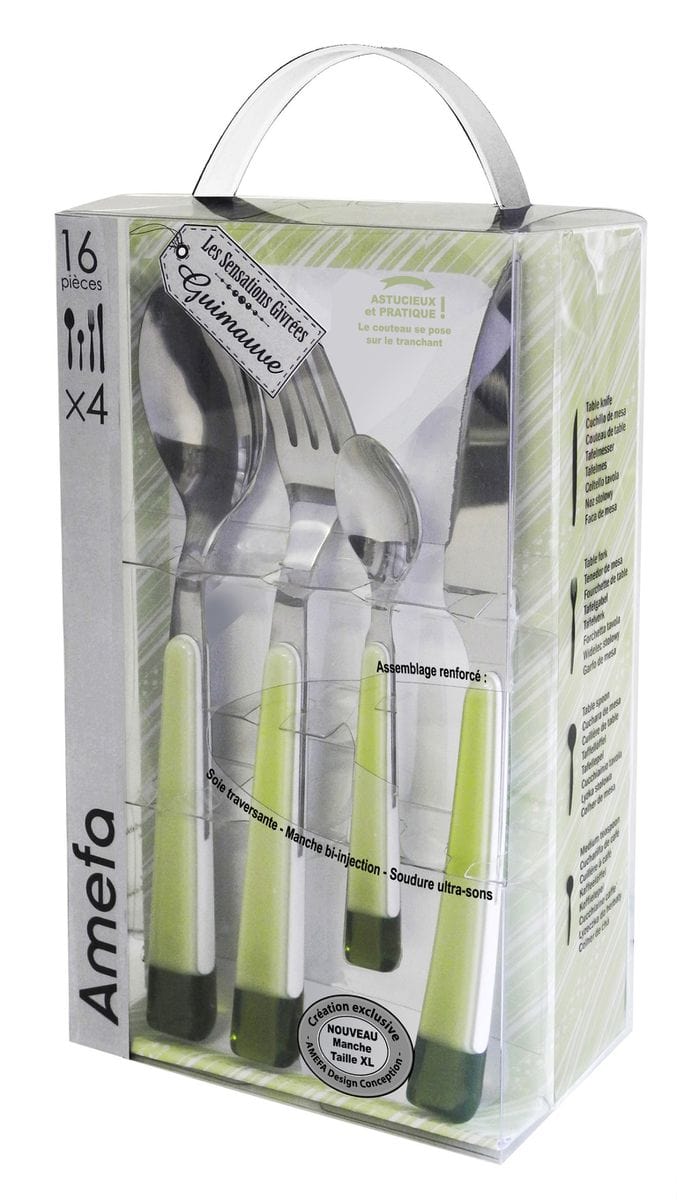 AMEFA CUTLERY Amefa Guimauve 16 Piece Cutlery Set Green (6997351923801)