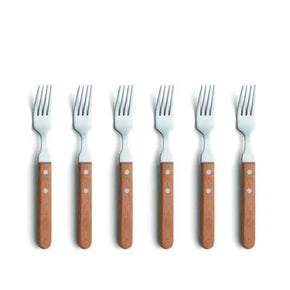 AMEFA Knife Amefa Steak Wood Forks 6 Piece AMSF6 (6550013509721)