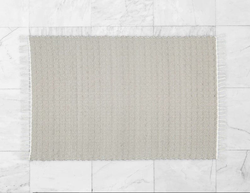 Amelia Jackson RUG Amelia Jackson Cotton Dhurrie Twill Light Grey 75X120 SBED022 (2061579059289)
