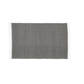 Amelia Jackson RUGS Amelia Jackson Cotton Dhurrie Twill Charcoal 75x120 SBED021 (2061694304345)