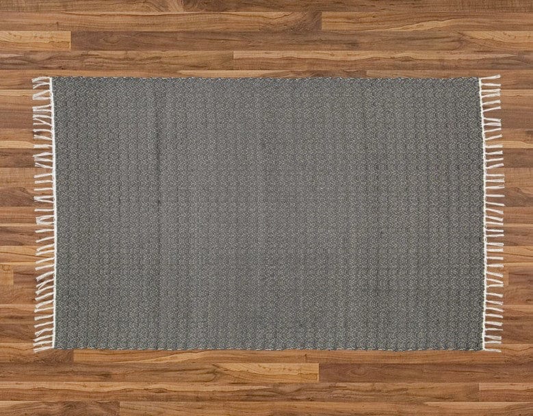 Amelia Jackson RUGS Amelia Jackson Cotton Dhurrie Twill Charcoal 75x120 SBED021 (2061694304345)