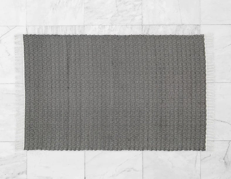 Amelia Jackson RUGS Amelia Jackson Cotton Dhurrie Twill Charcoal 75x120 SBED021 (2061694304345)