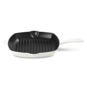 Aqua FRYING PAN Aqua Enamel Cast Iron Grill Pan 26cm Ivory (7063916707929)