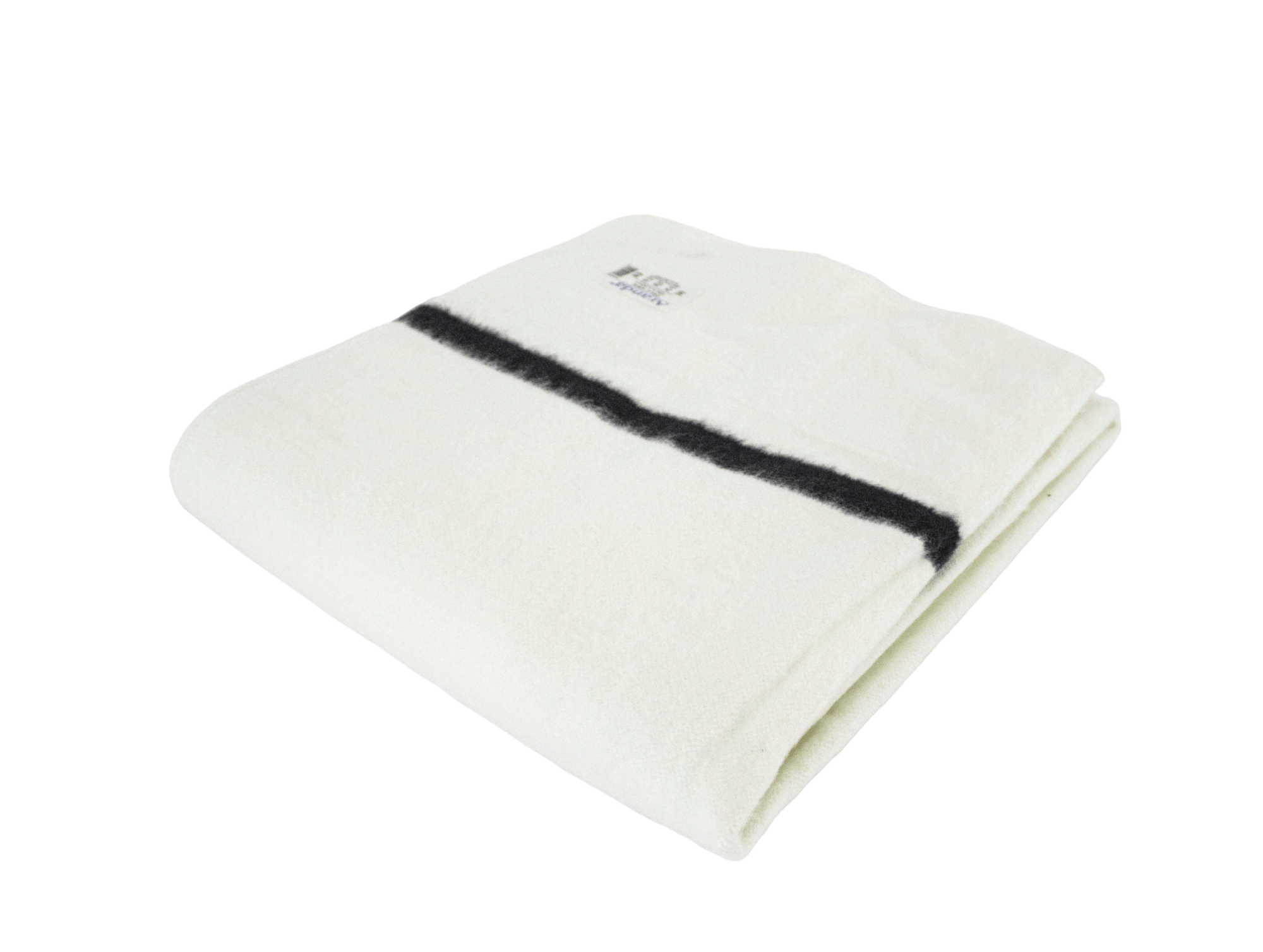 ARANDA blanket Aranda Tribal Black Stripe Xhosa 180x200 White/black (7177228189785)