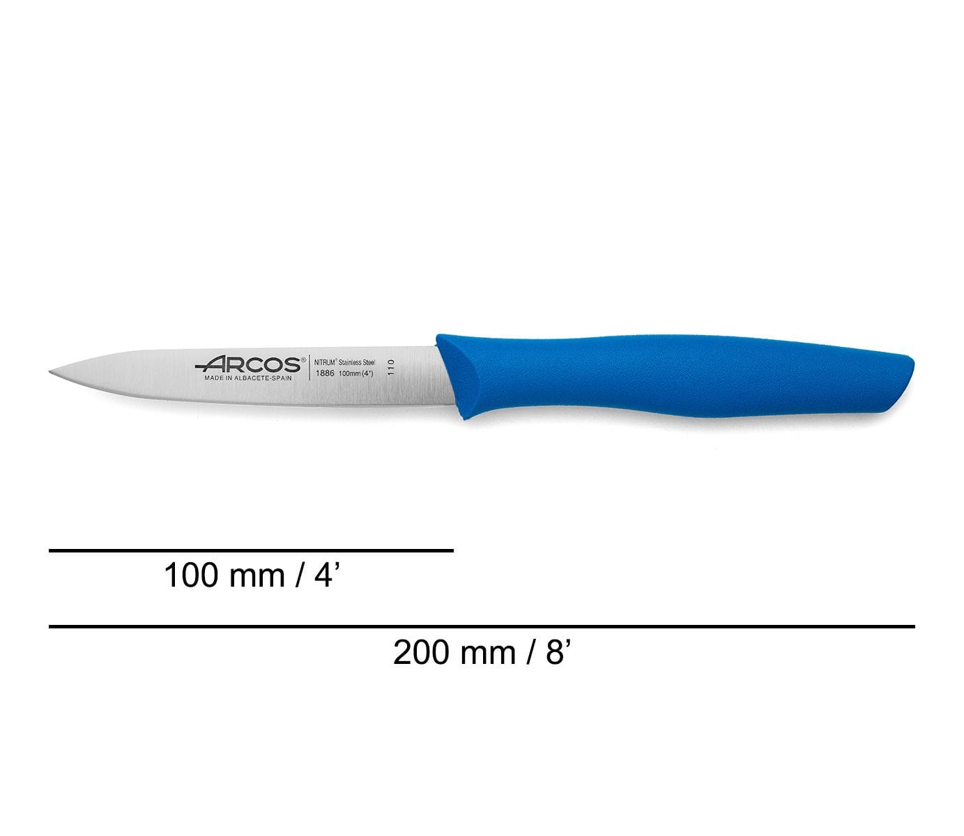 ARCOS CUTLERY Arcos Paring Knife 100mm Blue (7220732592217)