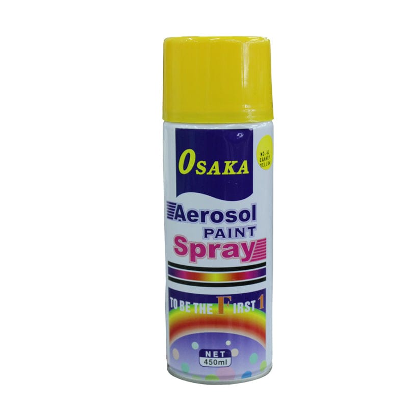 ARTS & CRAFT Habby Canary Yellow Aesorol Spray Paint Black 450ml (6560912212057)
