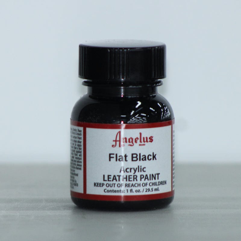 ARTS & CRAFT Habby Flat Black Angelus  Leather Paints 29.5ml (6783273369689)