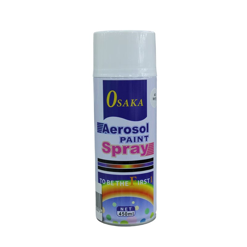 ARTS & CRAFT Habby White Aesorol Spray Paint Black 450ml (6560912212057)
