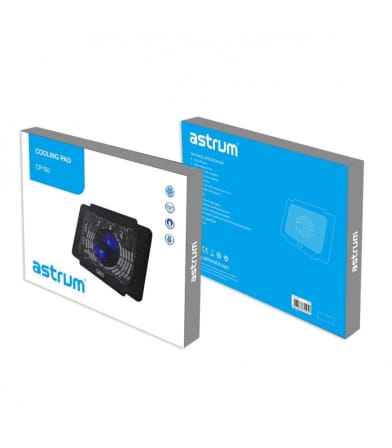 astrum COOLING PAD Astrum CP160 Cooling Pad 15.6" Slim Black (4752419684441)