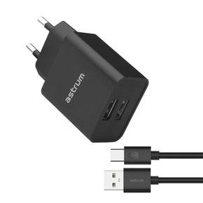 Astrum Headset Astrum 5V 2.4A Dual USB Fast Wall Charger + USB-C Cable - Pro Dual U24 (7184537649241)