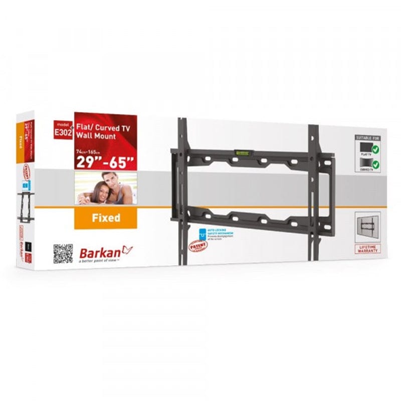 Barkan TV Bracket Barkan  29-65" Fixed Wall Mount Bracket BRAE302B (7251704840281)