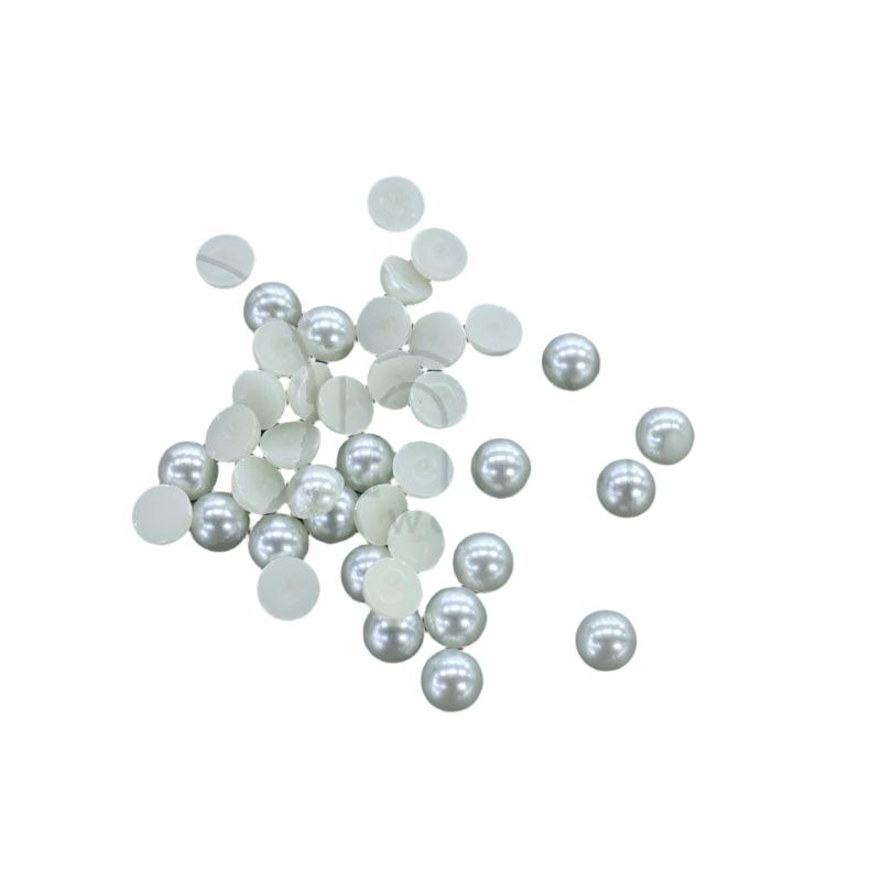 BEADS Habby Half Pearl Beads Medium Shinny Cream (7240255078489)