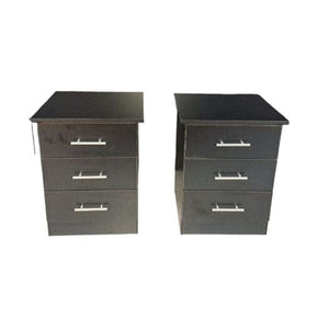 Bedroom Suites & Drawers Pedestal Pairs black (7231746932825)