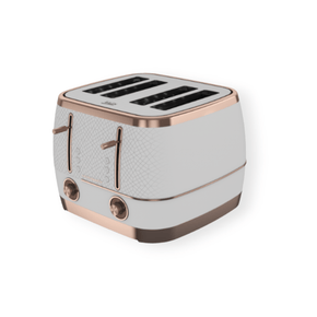 Beko TOASTER Beko Cosmopolis 4 Slice Toaster White Rose Gold - TAM8402W (4323501441113)