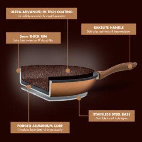 BENNETT READ FRYING PAN Bennett Read Frying Pan Copper-Stone 28cm KBS481 (6541613924441)