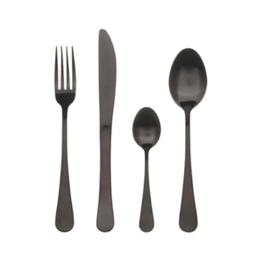 Bergner CUTLERY Bergner Cutlery Black Matt Stainless Steel 24 Piece (2061768032345)