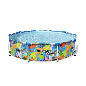 BESTWAY POOL Bestway Frame Pool Wild Print 3.05m x 66cm 56985 (7166950342745)