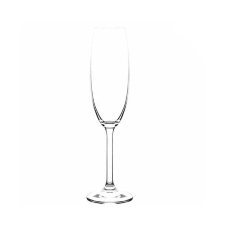 BOHEMIA Glass Bohemia champagne glasses Kate 220ml Set of 6 (2130905333849)