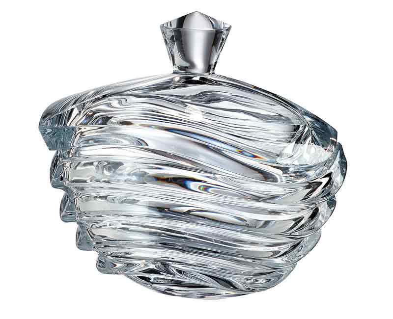 BOHEMIA GLASS Bohemia Crystal Candy Bowl Wave 17CM (7282635145305)