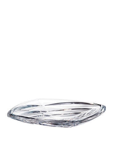 BOHEMIA GLASS Bohemia Crystal  Facet Plate 32CM (7282784731225)