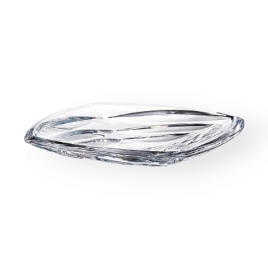 BOHEMIA GLASS Bohemia Crystal  Facet Plate 32CM (7282784731225)