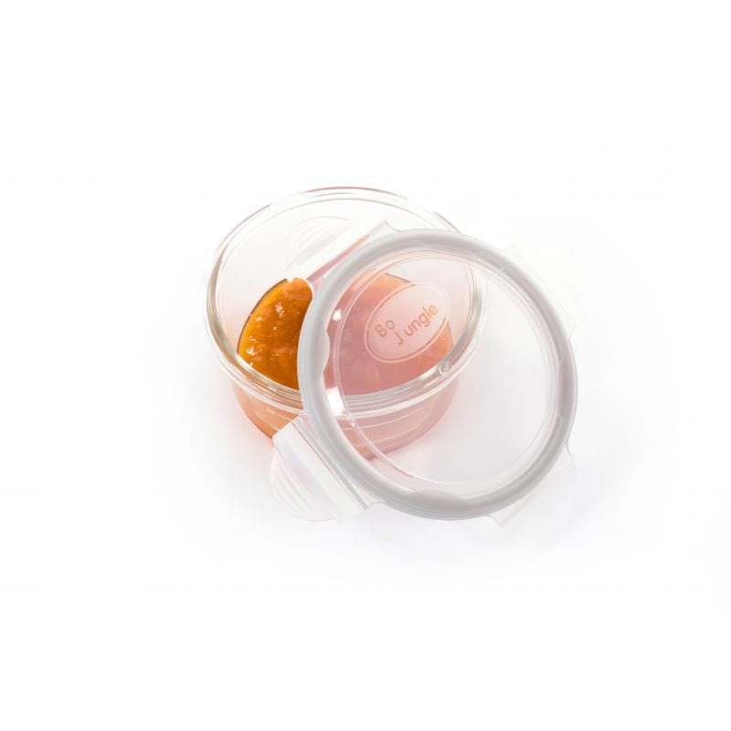 BoJungle Baby Bowl BoJungle Baby Bowls Glass White-Grey-Blue 3 Piece B500510 (7070720229465)
