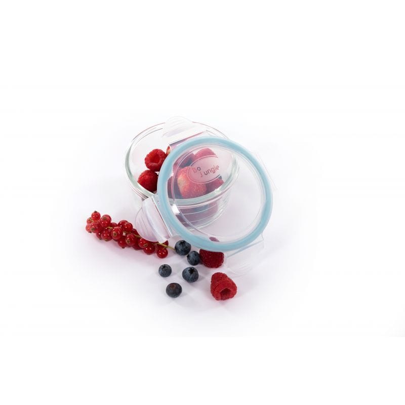 BoJungle Baby Bowl BoJungle Baby Bowls Glass White-Grey-Blue 3 Piece B500510 (7070720229465)