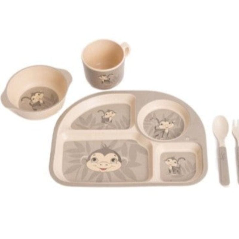 BoJungle Dinner Set BoJungle Baby Corn Dinner Set Grey Monkey B555010 (7070749130841)