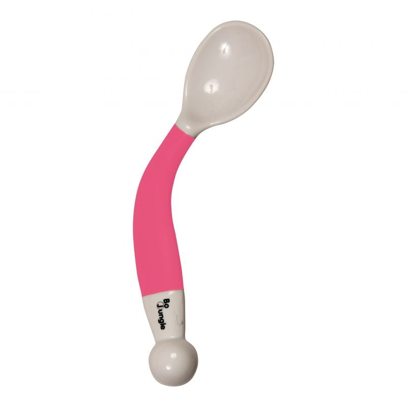 BoJungle Soft Spoon BoJungle Baby Bendable Spoon and Fork Pink B571100 (7070747230297)