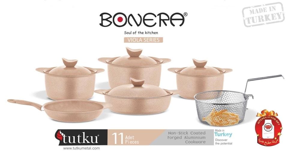 Bonera Promotions Bonera Tutku Viola Series  11 Piece Pot Set (4516016357465)