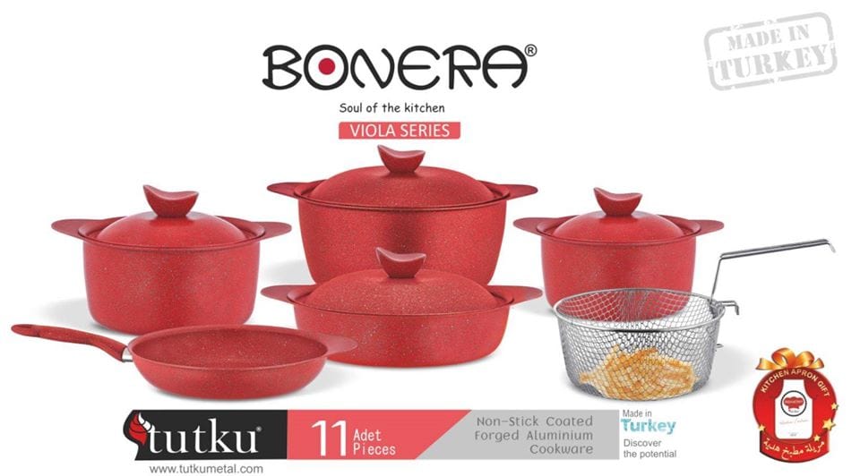 Bonera Promotions Bonera Tutku Viola Series  11 Piece Pot Set (4516016357465)